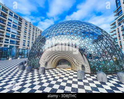 Belgien, Knokke-Heist, Sphere Knokke, ungewöhnliches Restaurant am Meer Stockfoto