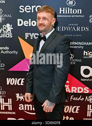 Birmingham, Großbritannien. November 2025. Carl Scott bei den multikulturellen Business & Community Champion Awards 2025 (MBCC Awards) im Hilton Birmingham Metropole, Birmingham, Großbritannien. (Foto von 李世惠/siehe Li/Picture Capital) Credit: Siehe Li/Picture Capital/Alamy Live News Stockfoto
