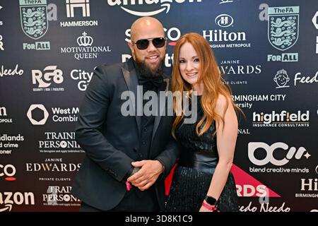 Birmingham, Großbritannien. November 2025. Perry Blake bei den multikulturellen Business & Community Champion Awards 2025 (MBCC Awards) im Hilton Birmingham Metropole, Birmingham, Großbritannien. (Foto von 李世惠/siehe Li/Picture Capital) Credit: Siehe Li/Picture Capital/Alamy Live News Stockfoto