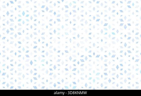 Abstrakter Weihnachtshintergrund, isometrisches sechseckiges geometrisches Muster mit WürfelIllusion, nahtlose Vektorillustration, Rautensegmente, subtiles t Stock Vektor