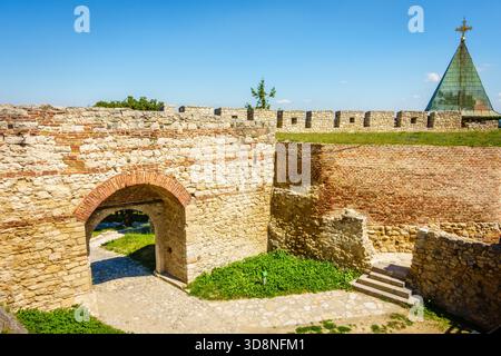 Die Mauer der alten Zitadelle der Belgrader Festung, Serbien Stockfoto