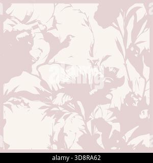 Abstraktes Hijab-Design in rosa Hintergrund Vektor mit 50 Zoll quadratischen Größe Schal, Seidenschal Design Stock Vektor