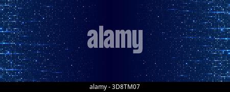 Modernes Marinegitter mit leuchtenden Quadraten und Dynamik Stock Vektor