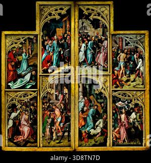 Kaisheimer Altar 1502 Holbein Hans der ältere (1460/65-1524) Deutschland Alte Pinakothek, München, Deutschland (Kaisheimer Altar 1502 Holbein Hans der ältere) Passion Christi Stockfoto