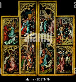 Kaisheimer Altar 1502 Holbein Hans der ältere (1460/65-1524) Deutschland Alte Pinakothek, München, Deutschland (Kaisheimer Altar 1502 Holbein Hans der ältere) Passion Christi Stockfoto