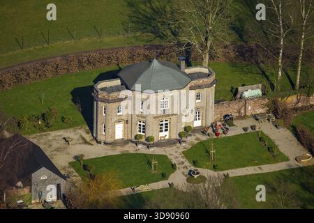 Luftaufnahme, Maurischer Pavillon, Rheurdt, Niederrhein-Westfalen, Deutschland, DE, Europa, Vogelperspektive, Luftfotografie, Luftfotografie, Übersicht Stockfoto