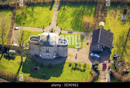 Luftaufnahme, Maurischer Pavillon, Rheurdt, Niederrhein-Westfalen, Deutschland, DE, Europa, Vogelperspektive, Luftfotografie, Luftfotografie, Übersicht Stockfoto