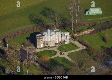 Luftaufnahme, Maurischer Pavillon, Rheurdt, Niederrhein-Westfalen, Deutschland, DE, Europa, Vogelperspektive, Luftfotografie, Luftfotografie, Übersicht Stockfoto
