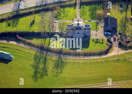 Luftaufnahme, Maurischer Pavillon, Rheurdt, Niederrhein-Westfalen, Deutschland, DE, Europa, Vogelperspektive, Luftfotografie, Luftfotografie, Übersicht Stockfoto