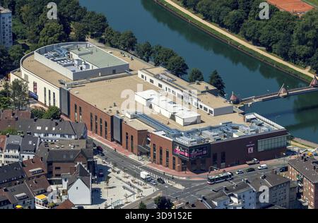 Mercaden Dorsten, Einkaufszentrum, Kaufland, Dorsten mit Westwall, Suedwall, Westgraben, Suedgraben und Ostgraben, kreisförmiges Stadtzentrum, Dorsten, Ruh Stockfoto