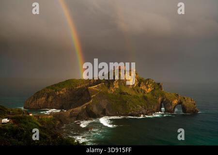 San Juan de Gaztelugatxe im Baskenland Stockfoto