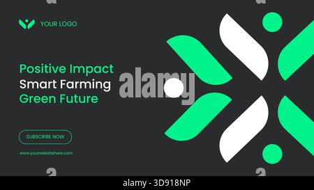 Thumbnail-Design Inspiriert Von Innovativer Smart Farming-Technologie Stock Vektor