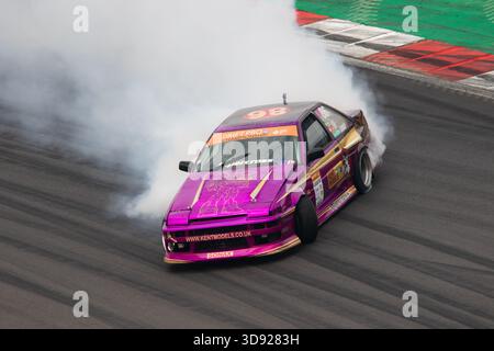 Drift Pro Championship bei Brands Hatch. Stockfoto