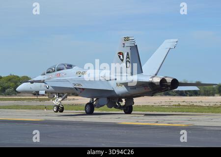 F/A-18F Super Hornet der VFA-106 USN East Close Replacement Squadron am Quonset State Airport, Rhode Island, USA Stockfoto