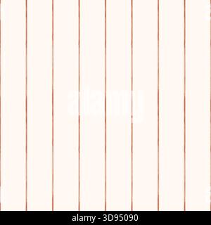 Geometrisches Muster mit Aquarellmuster, rot gestreifte Linien. Abbildung in Form von Pinselstrichen auf pastellfarbenem beigem Hintergrund. Abstrakter, nahtloser Aufdruck in kindlichem Stil Stockfoto
