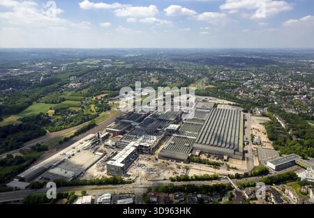 Abbrucharbeiten im OPEL Werk 1, Bochum, Ruhrgebiet, Nordrhein-Westfalen, Deutschland Europa, Luftaufnahme, Vogelperspektive, Luftaufnahmen, Luftaufnahmen Stockfoto
