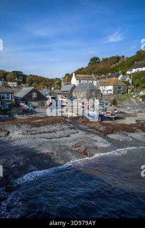 Cadgwith; Strand; Cornwall; Großbritannien Stockfoto