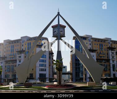Deira Clock Tower, Dubai, Dubai Emirate, Vereinigte Arabische Emirate Stockfoto