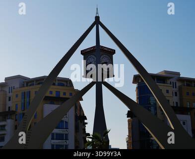Deira Clock Tower, Dubai, Dubai Emirate, Vereinigte Arabische Emirate Stockfoto