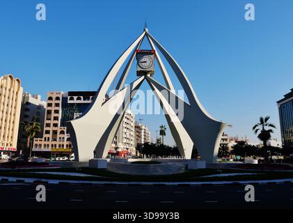Deira Clock Tower, Dubai, Dubai Emirate, Vereinigte Arabische Emirate Stockfoto