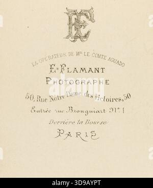 Porträt von Adolphe Thiers (1797–1877), Historiker, Staatsmann, erster Präsident der Dritten Republik, von Emmanuel Flamant, Fotograf, zwischen 1860 und 1877, zweite Hälfte des 19. Jahrhunderts, Fotografie, Grafik, Albumendruck, Maße - Kunstwerk: Höhe: 9,3 cm, Breite: 5,8 cm, Maße - alte Halterung: Höhe: 10,5 cm, Breite: 6,3 Stockfoto
