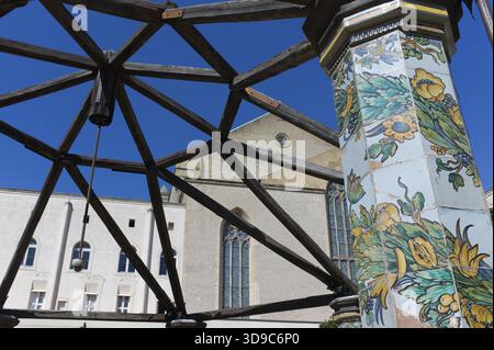Kloster St. Chiara Kirche und Kloster, Neapel, Italien Stockfoto