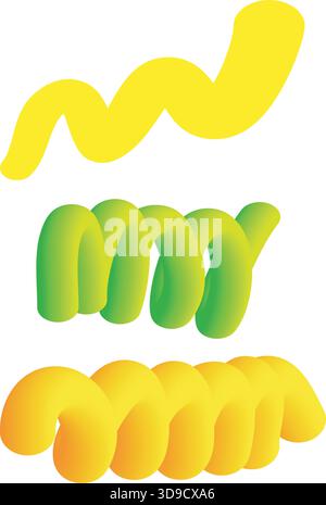 Trendige handgezeichnete und atemberaubende abstrakte Kunst mit lebendigen Verläufen, einem modernen geometrischen Design für kreative Projekte und innovative Hintergründe, perfec Stock Vektor
