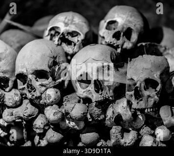 Beinhaus in Neapel in der Verschütteten von Pest und Cholera sind Stockfoto