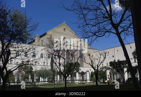 Kloster St. Chiara Kirche und Kloster, Neapel, Italien Stockfoto