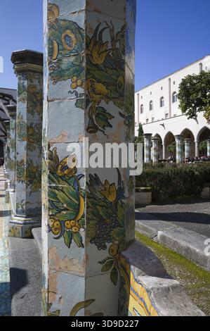 Kloster St. Chiara Kirche und Kloster, Neapel, Italien Stockfoto