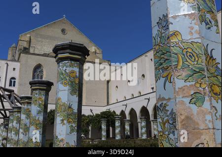 Kloster St. Chiara Kirche und Kloster, Neapel, Italien Stockfoto