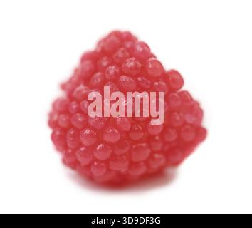 Rote jujube-farbene Kugeln auf weißem Hintergrund Stockfoto