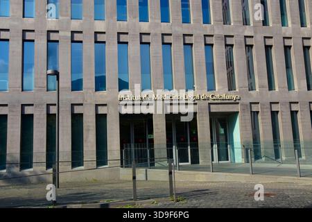 Institut de Medicina legal de Catalunya, Ciutat de la Justicia, Hospitalet del Llobregat, Barcelona, Katalonien, Spanien. Stockfoto