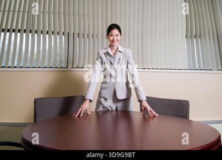 Weibliche asiatische Geschäftsführerin, New York, USA Stockfoto