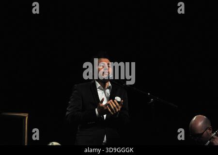 Monaco, Fürstentum Monaco. Dezember 2025. Das Weihnachtskonzert 2025 „Resta Cu me“, gesponsert von der italienischen Botschaft in Monaco und organisiert von den Comites of Monaco, Credit: Fausto Marci/Alamy Live News Stockfoto