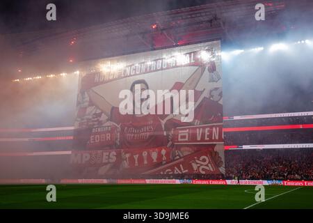 Dezember 2025. Lissabon, Portugal. Benfica Stadion vor Beginn des Spiels des 13. Spieltages der Liga Portugal Betclic, SL Benfica vs Sporting CP Credit: Alexandre de Sousa/Alamy Live News Stockfoto
