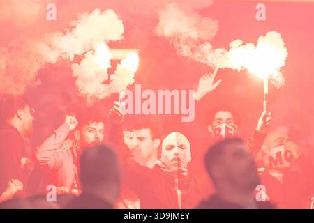 Dezember 2025. Lissabon, Portugal. Benfica Fans während des Spiels des 13. Spieltages der Liga Portugal Betclic, SL Benfica vs Sporting CP © Alexandre de Sousa/Alamy Live News Stockfoto