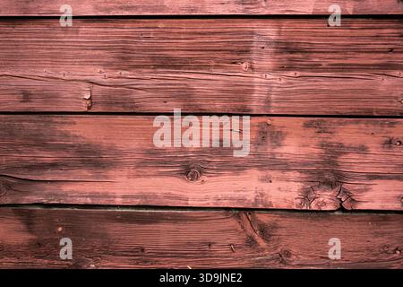 Nahaufnahme Textur Des Roten Planks An Der Hütte Im Glacier National Park Stockfoto