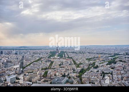Blick auf Paris vom Montparnasse-Turm Stockfoto