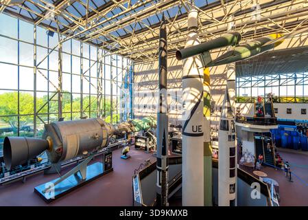 USA, Washington - 20. September 2019. Das National Air and Space Museum der Smithsonian Institution - Space Race Sektion Stockfoto
