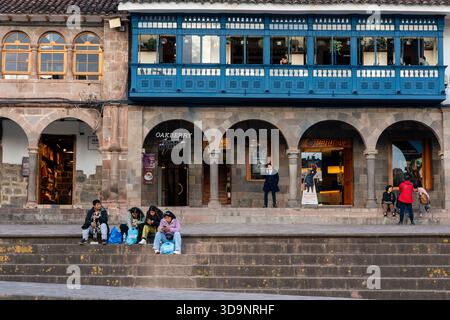Plaza de Armas, Cusco, Peru. Stockfoto