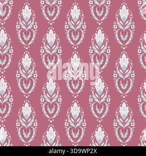 Beerenrosa Skandinavisches Blumenschmuck Stock Vektor