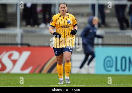 London, Großbritannien. Dezember 2025. Fran Kirby (14 Brighton) während des Spiels der FA Womens Super League zwischen London City Lionesses und Brighton im Copperjax Community Stadium in London. Quelle: SPP Sport Pressefoto. /Alamy Live News Stockfoto