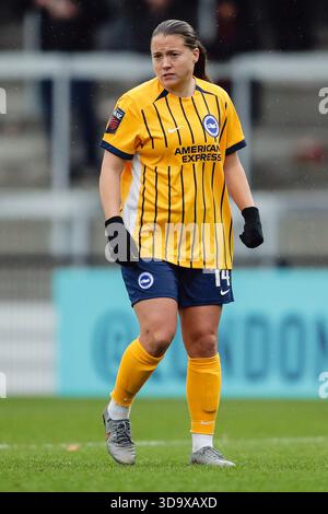 London, Großbritannien. Dezember 2025. Fran Kirby (14 Brighton) während des Spiels der FA Womens Super League zwischen London City Lionesses und Brighton im Copperjax Community Stadium in London. Quelle: SPP Sport Pressefoto. /Alamy Live News Stockfoto