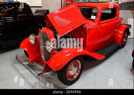 1932 Ford Coupé mit 3 Fenstern. Stockfoto