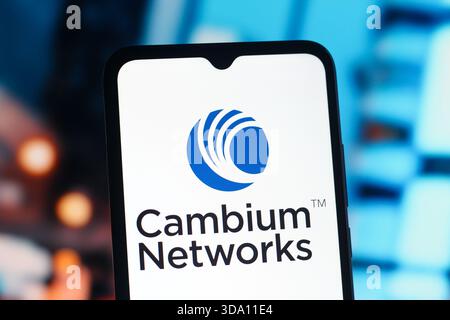 Kanada. Dezember 2025. In dieser Abbildung wird das Logo von Cambium Networks auf einem Smartphone-Bildschirm angezeigt. (Foto von Thomas Fuller/SOPA Images/SIPA USA) *** ausschließlich für redaktionelle Nachrichten *** Credit: SIPA USA/Alamy Live News Stockfoto