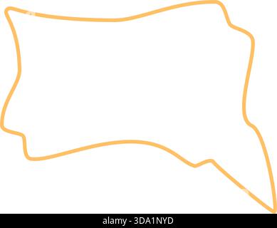 Handgezeichnete Wellenförmige Umrissblase Stock Vektor