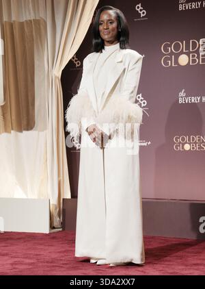 Skye P. Marshall bei der 83. Jährlichen Golden Globes Nominierung im Beverly Hilton in Beverly Hills, CA am Montag, 8. Dezember 2025. (Foto: Sthanlee B. Mirador/SIPA USA) Stockfoto