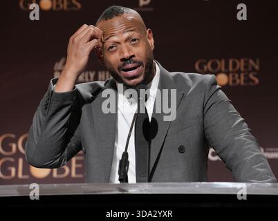 Marlon Wayans bei der 83. Jährlichen Golden Globes Nominierung im Beverly Hilton in Beverly Hills, CA am Montag, 8. Dezember 2025. (Foto: Sthanlee B. Mirador/SIPA USA) Stockfoto