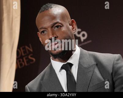 Marlon Wayans bei der 83. Jährlichen Golden Globes Nominierung im Beverly Hilton in Beverly Hills, CA am Montag, 8. Dezember 2025. (Foto: Sthanlee B. Mirador/SIPA USA) Stockfoto